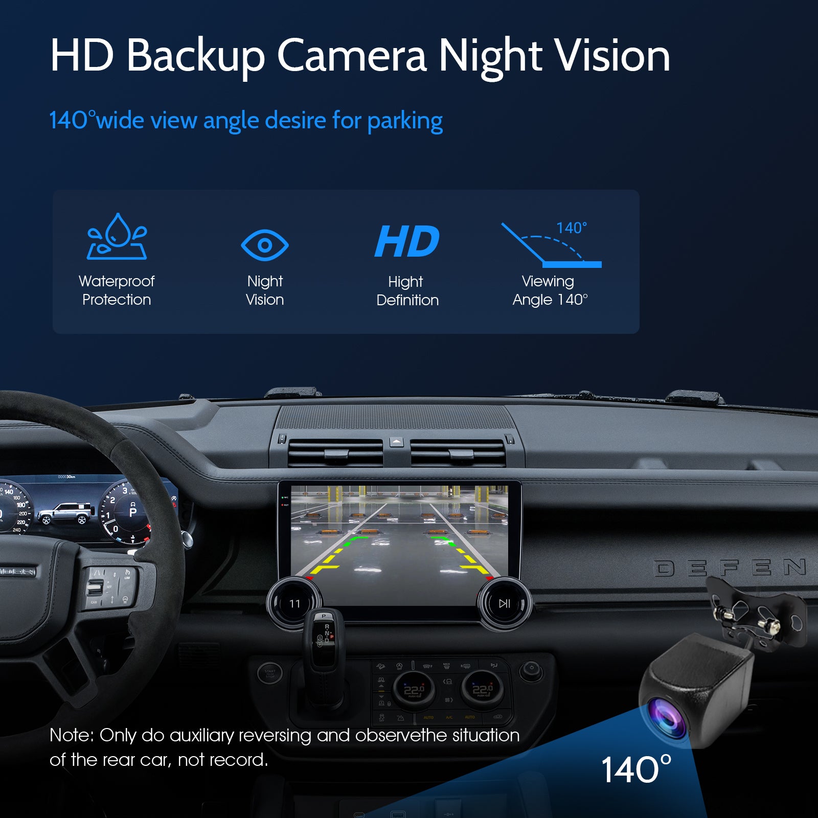 Radio para coche Huadio CVD1529-AJ de 10" con doble DIN