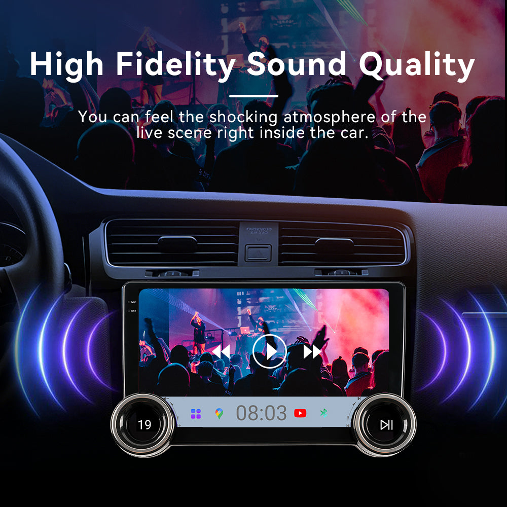 Radio para coche Huadio CVD1529-AJ de 10" con doble DIN