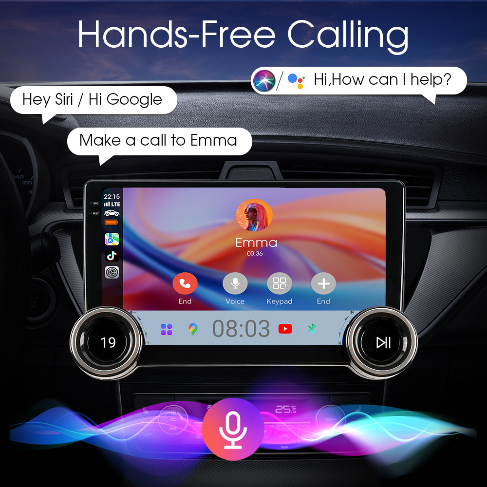 Radio para coche Huadio CVD1529-AJ de 10" con doble DIN