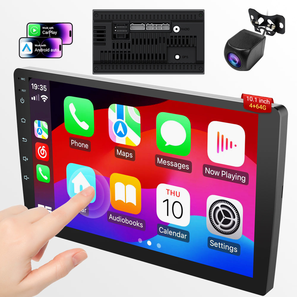 Huadio CVD1943-ZA Estéreo para coche de doble DIN de 10,1"