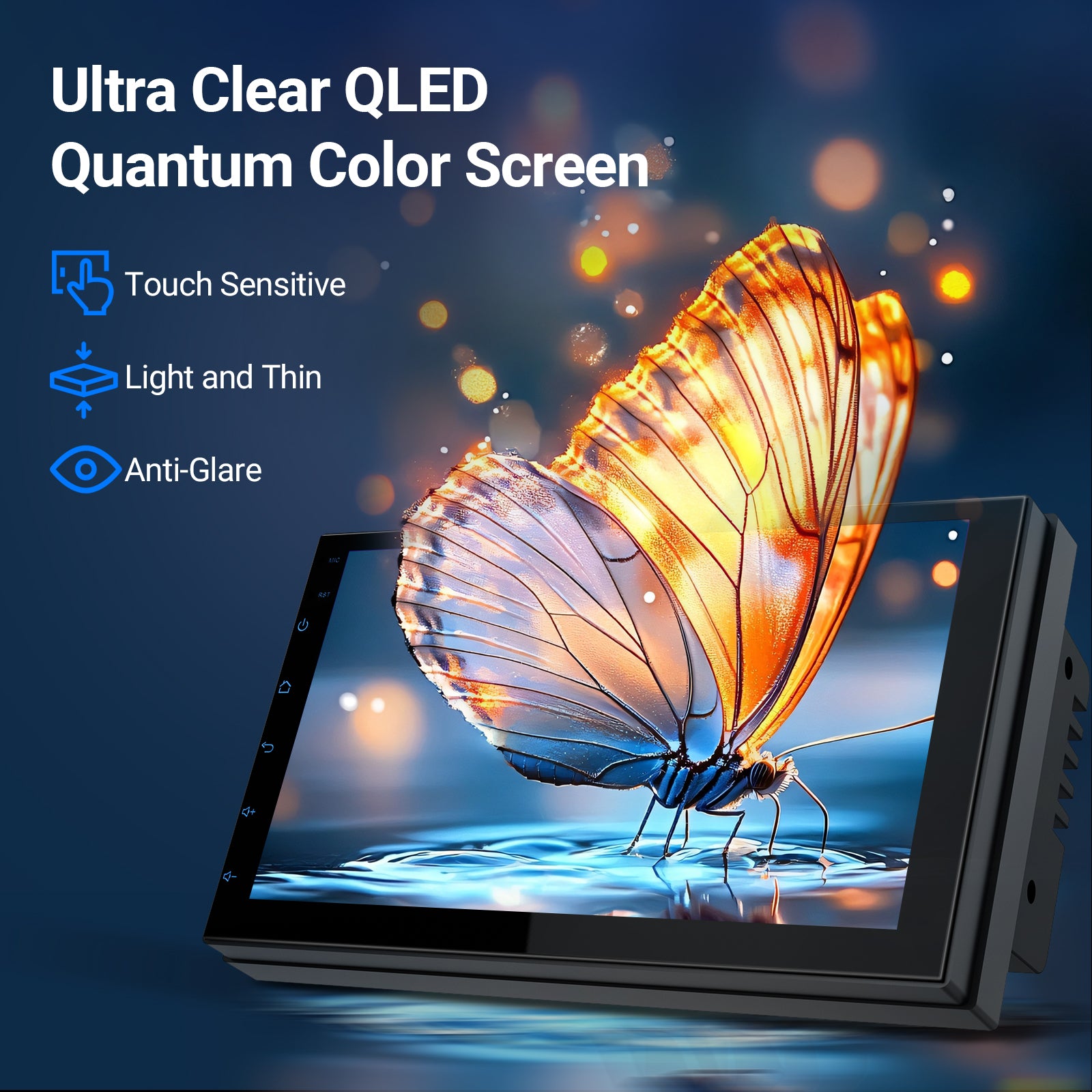 Radio Huadio CVD7496-AJ de 7" con doble DIN para la mayoría de vehículos