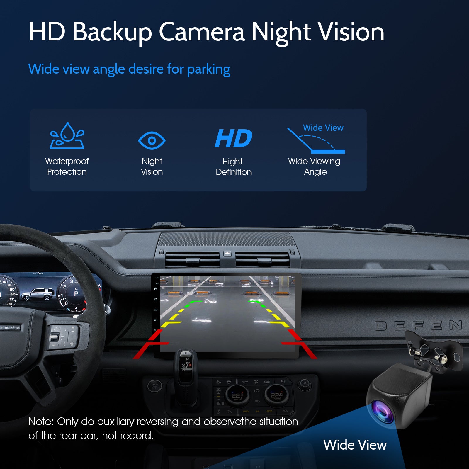 Radio Huadio CVD9661-AJ de 9" con doble DIN para la mayoría de vehículos