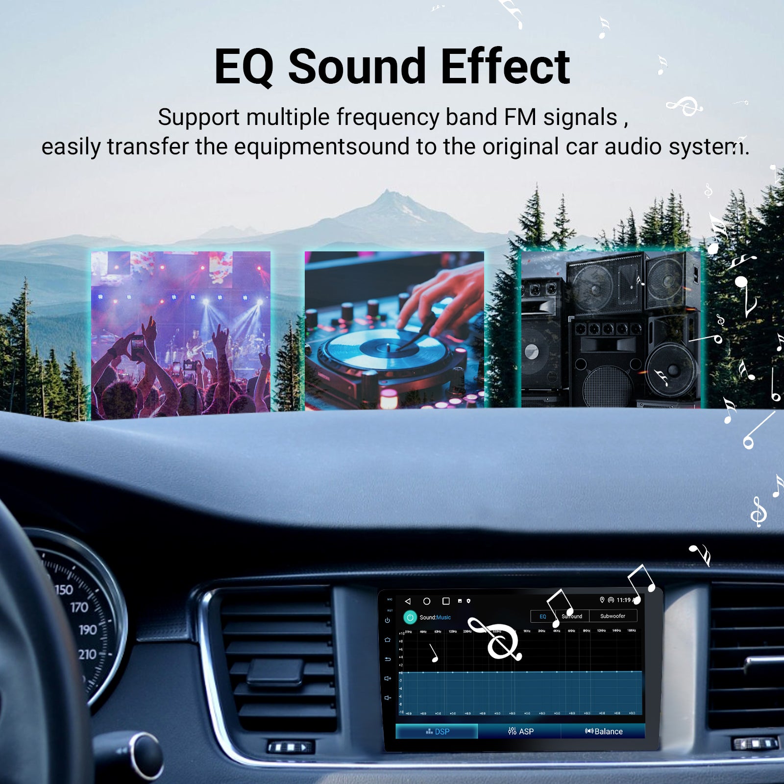 Radio para coche Huadio CVD9661-RK de 9" con doble DIN