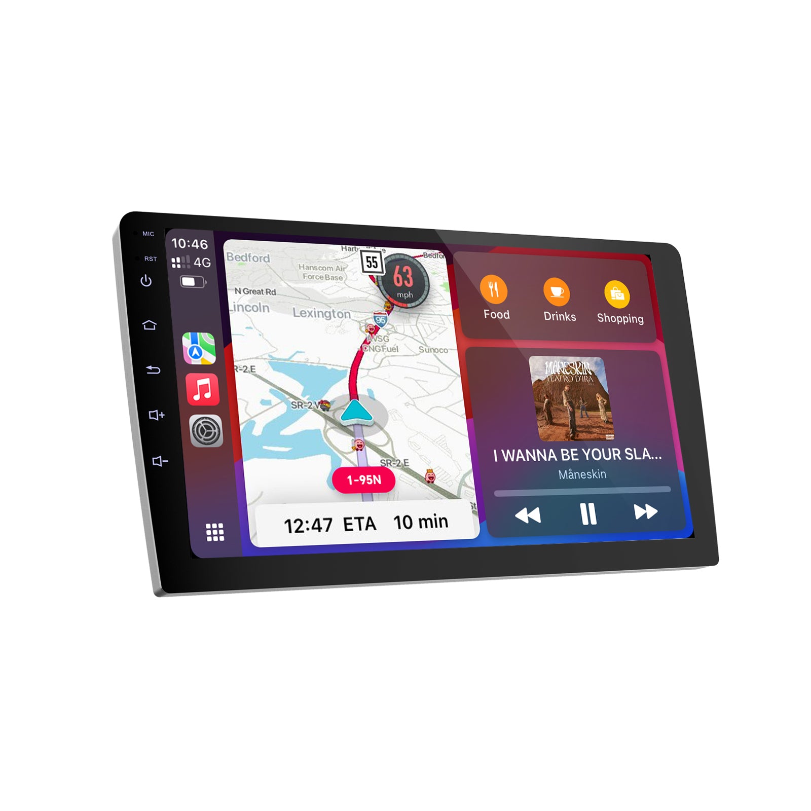 Radio para coche Huadio CVD9661-RK de 9