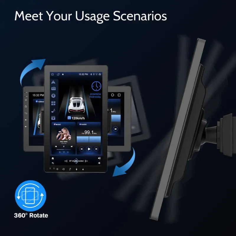 Haudio S10C 10.1" Single Din Car Stereo (CVS1520A-AJ)
