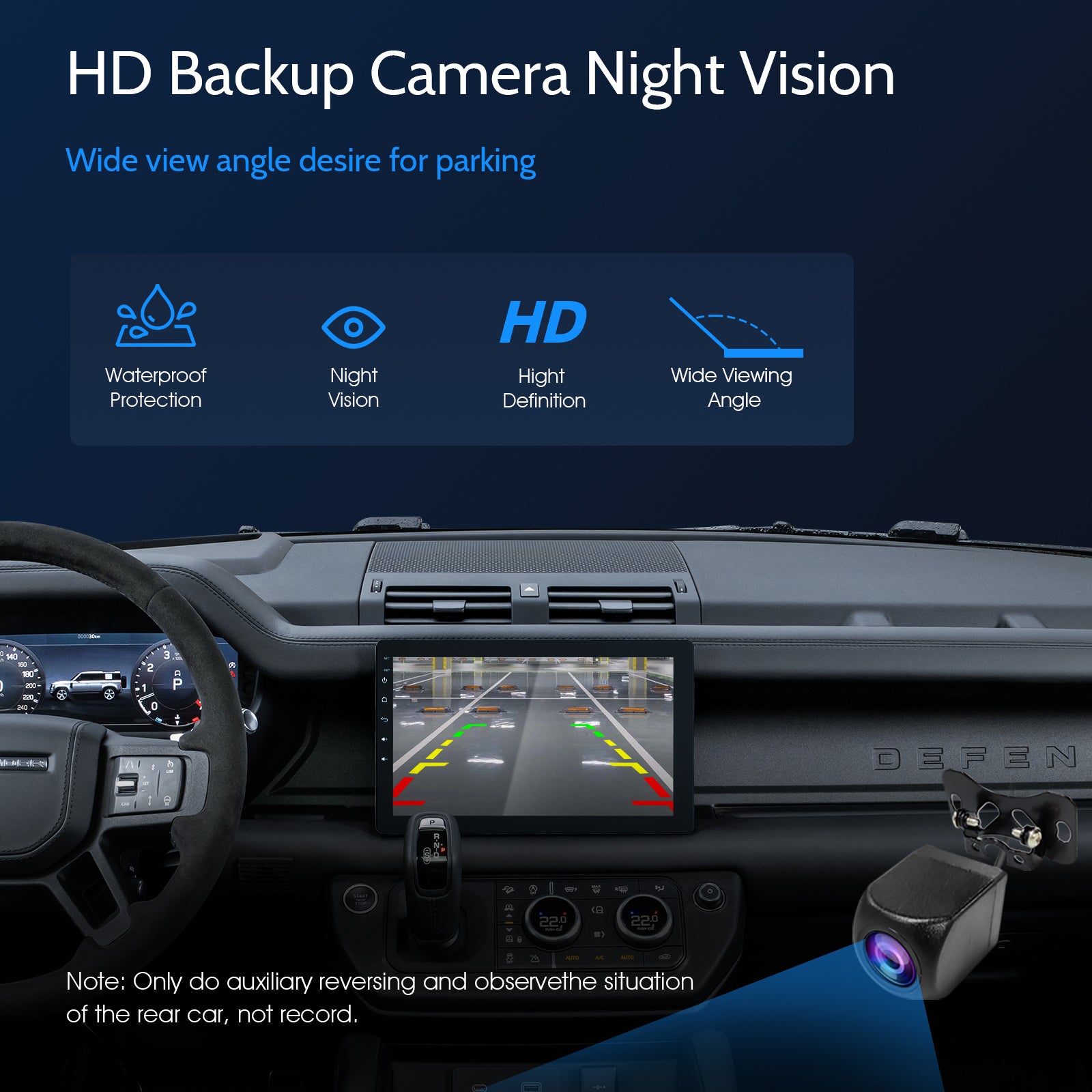 Huadio CVS1520A-AJ Estéreo para coche de un solo DIN de 10,1"