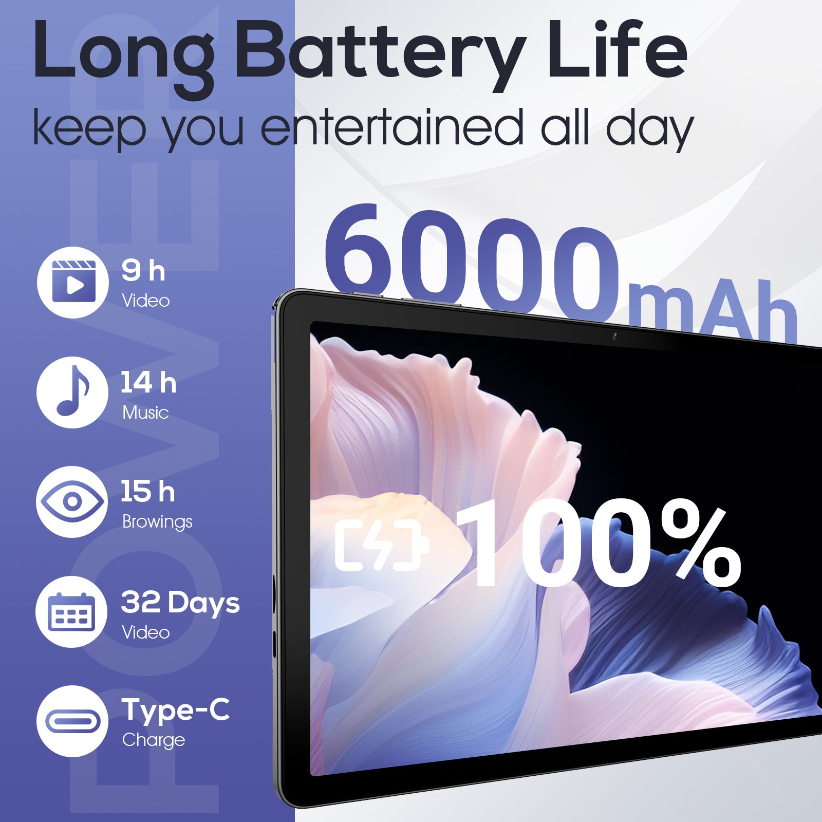 DigiLand 10.1 Inch HD Octa-Core Processor Tablet (12GB+128 GB)