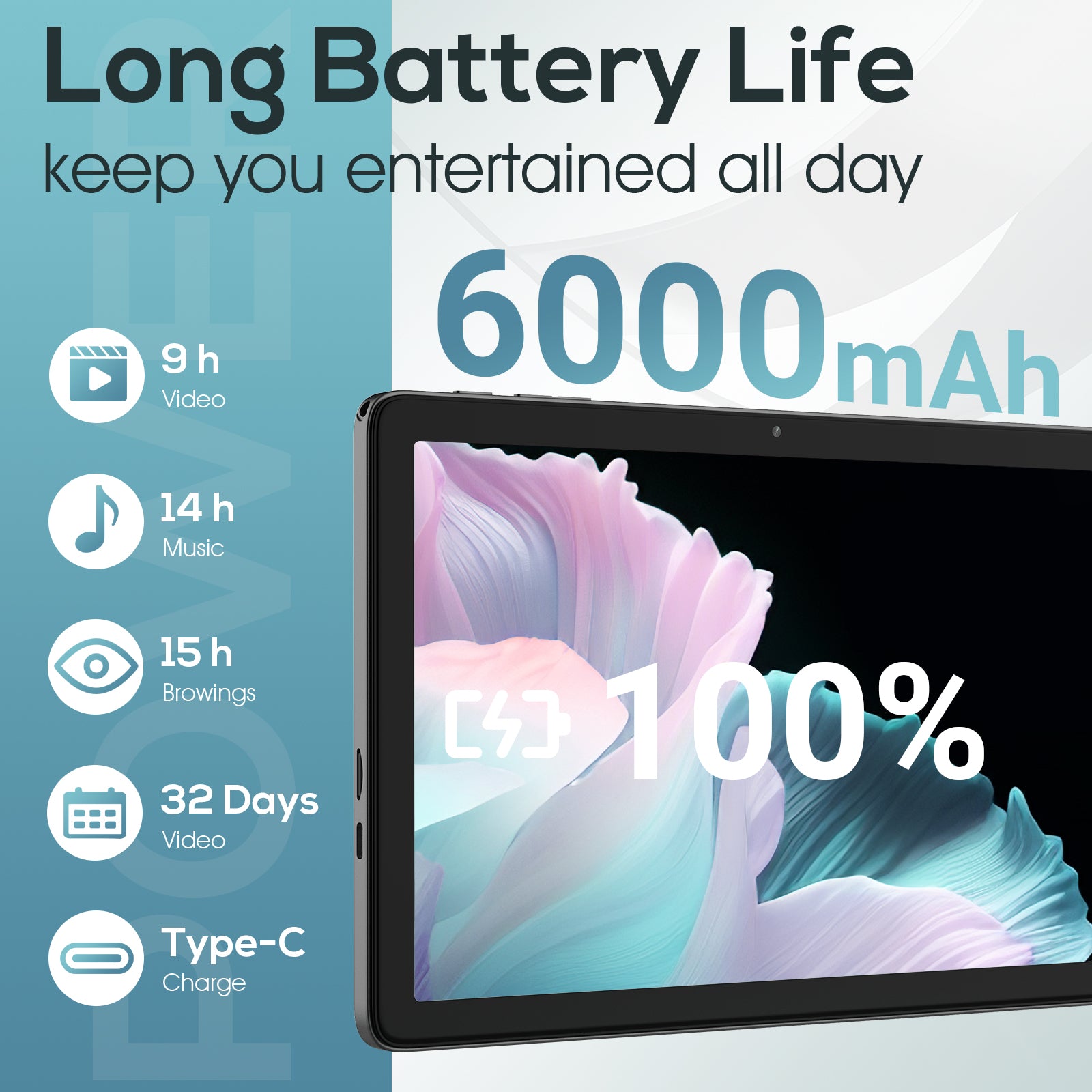 Tableta DigiLand de 10.1" con Android 14 | 10 GB de RAM (4 GB + 6 GB de expansión)