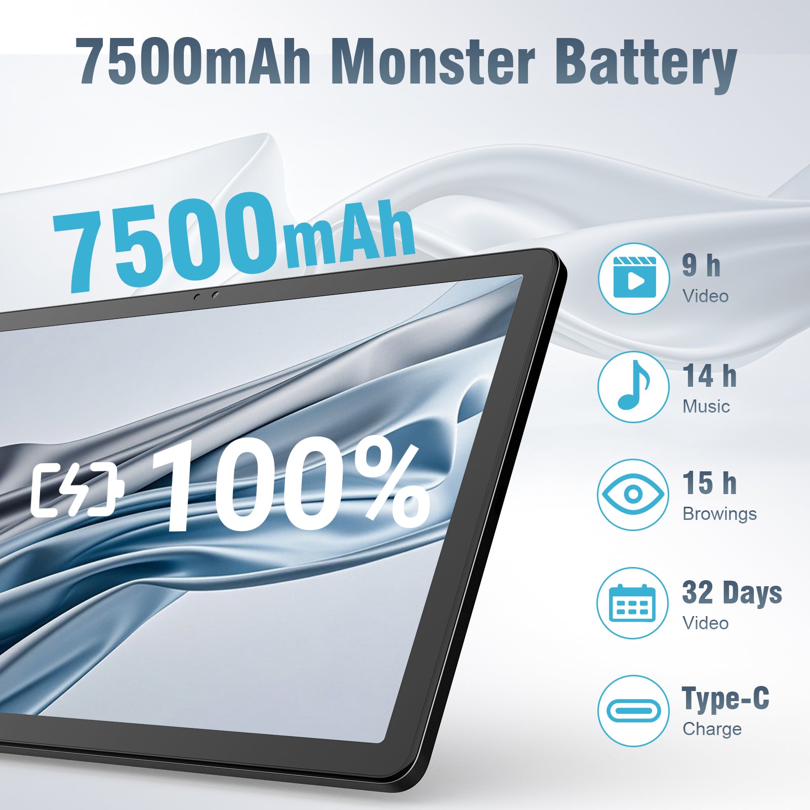 Tableta para juegos Android 14 de 11 pulgadas (8+256 GB) 2025