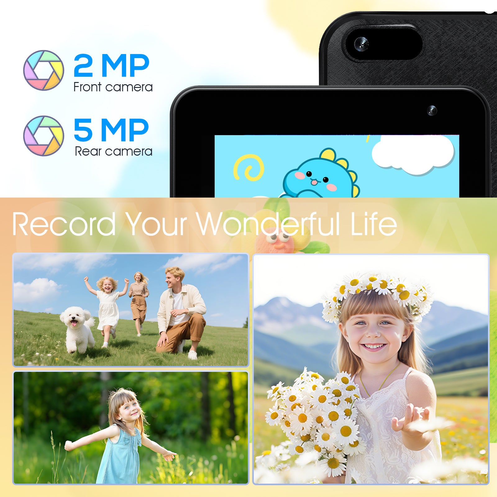 Tableta infantil Android Digliland de 7 pulgadas con cuatro núcleos, 4 GB de RAM y 32 GB de ROM