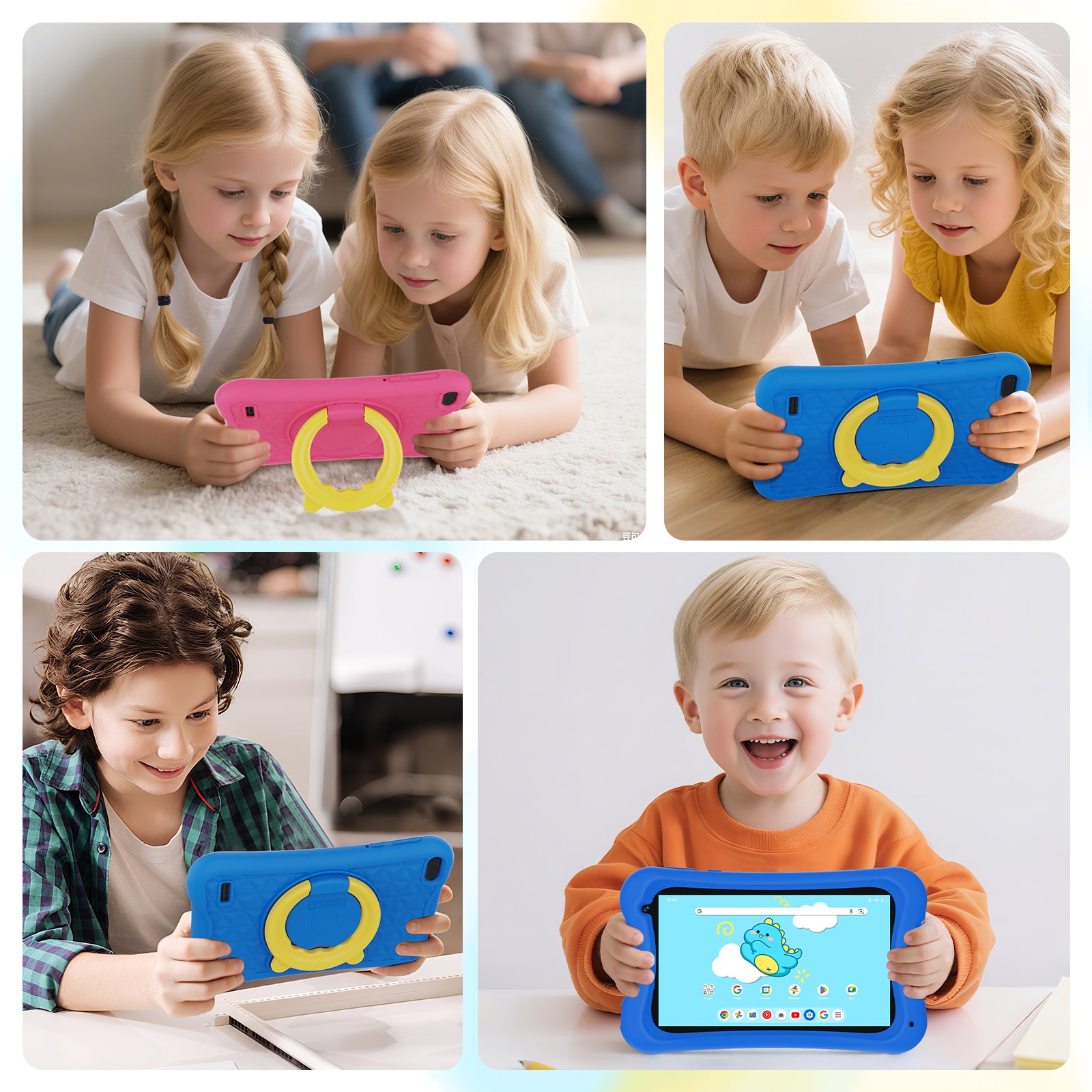 Tableta infantil Android Digliland de 7 pulgadas con cuatro núcleos, 4 GB de RAM y 32 GB de ROM