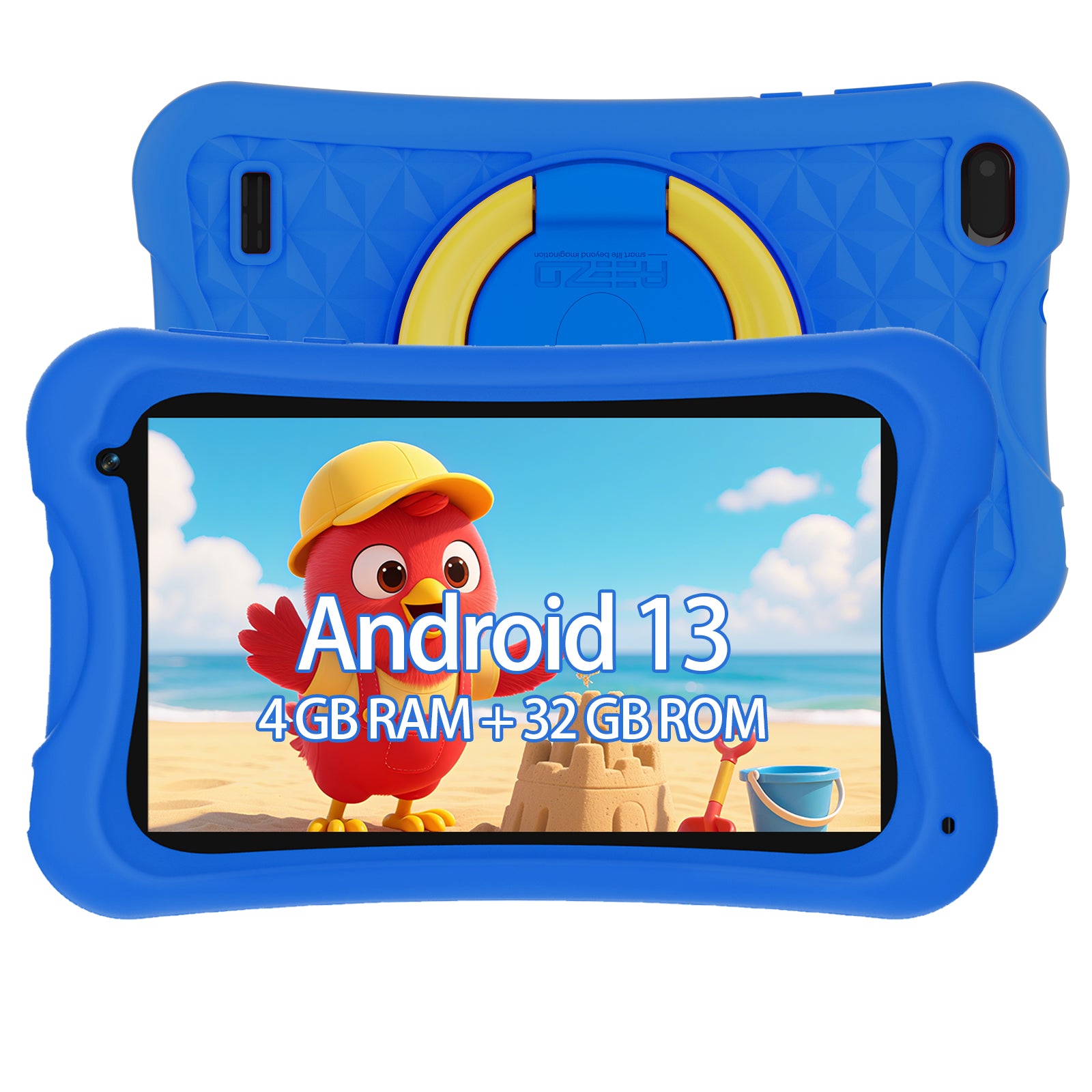 Tableta infantil Android Digliland de 7 pulgadas con cuatro núcleos, 4 GB de RAM y 32 GB de ROM