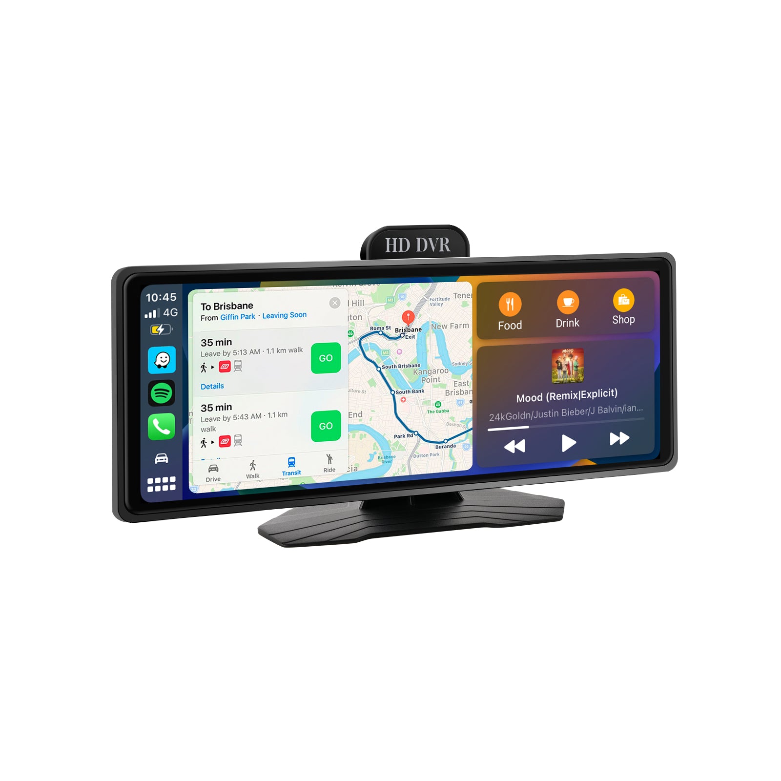 Radio portátil Huadio PND1001-AD de 9,3" para todo tipo de vehículos