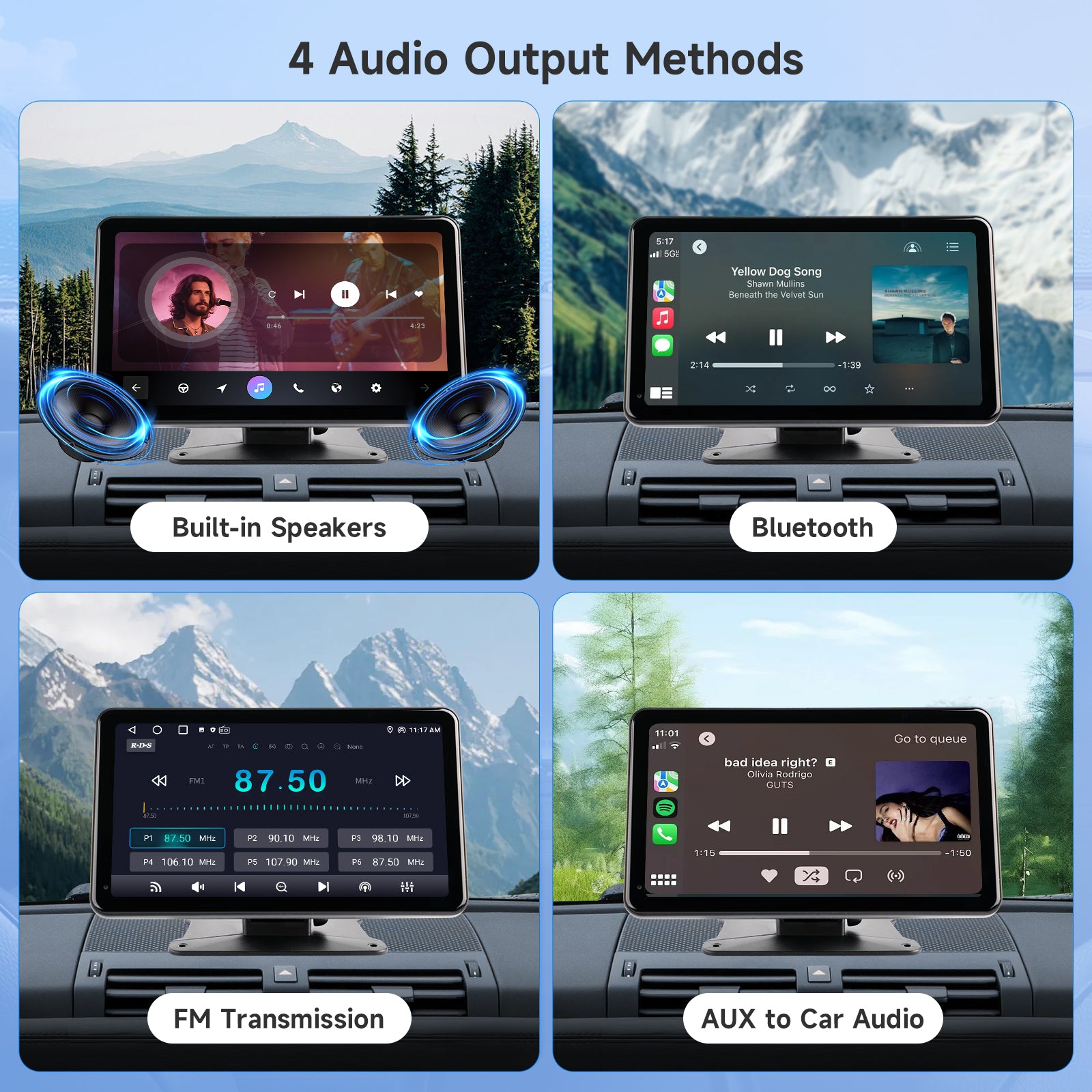 Huadio PND7001-AD Estéreo portátil de 7" para todo tipo de vehículos